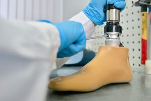 working with a prosthetist