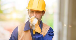 worker coughing