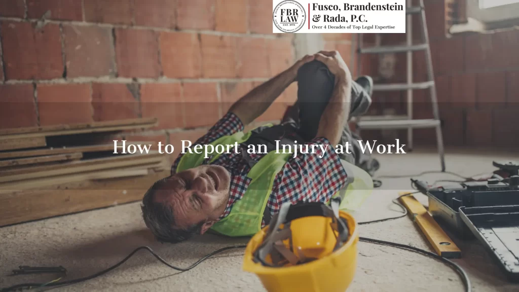 How to Report an Injury at Work Image