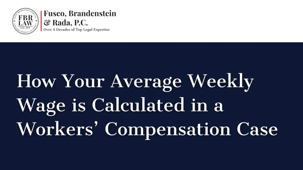 How Your Average Weekly Wage is Calculated in a Workers’ Compensation Case